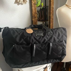 Adrienne Vittadini Puffer Travel Bag - Black